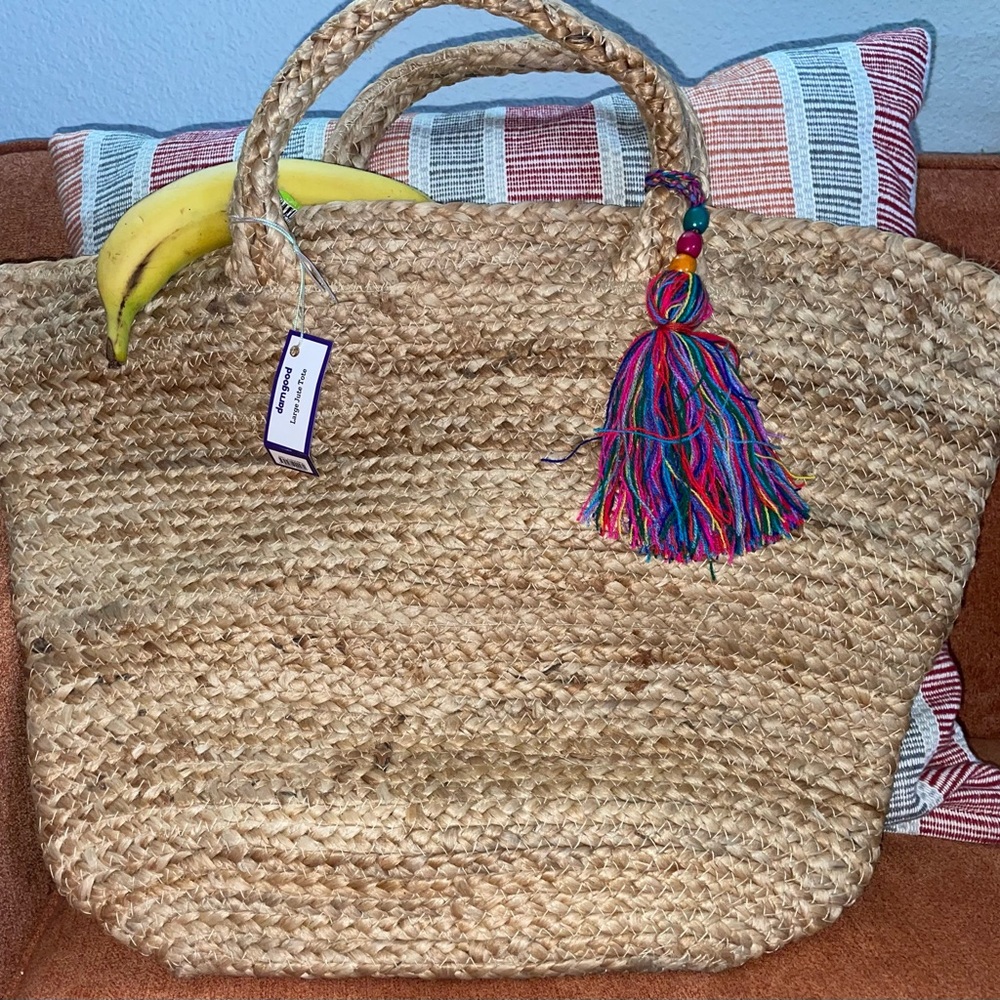 Darn Good Yarn - Jute Tote bag - India handcrafted
